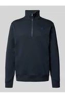 Bluzy męskie - Bluza z kołnierzem zapinanym i wyhaftowanym logo - G-Star Raw - miniaturka - grafika 1