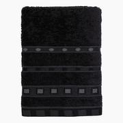 Ręczniki - Ręcznik bawełniany Miss Lucy Michael Basic 70x140 cm czarny - miniaturka - grafika 1