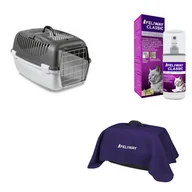 Artykuły szkoleniowe - ZOLUX Transporter GULLIVER 3 z metalowymi drzwiczkami ciemnoszary + Feliway Spray 60ml + kocyk GRATIS! - miniaturka - grafika 1