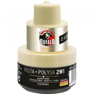 Bufalo 2w1 Pasta + Połysk Do Butów Czarna 40ml... - Środki do obuwia i ubrań - miniaturka - grafika 2