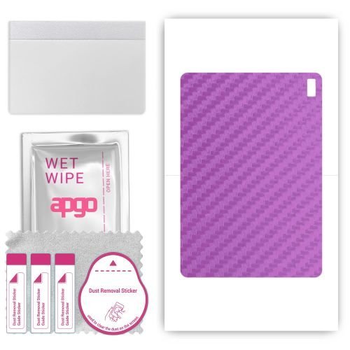 folia naklejka skórka strukturalna na TYŁ do HTC A103 - Carbon Fioletowy - apgo SKINS