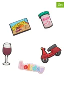 Kapcie damskie - Crocs Kolorowe przypinki (5 szt.) "Jet Setter" na buty - miniaturka - grafika 1