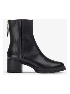 Unisa Skórzane botki w kolorze czarnym - Botki damskie - miniaturka - grafika 1