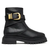 Botki damskie - Botki Steve Madden Lexs SM11003593 Czarny - miniaturka - grafika 1