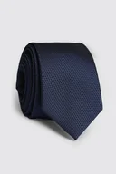 Krawaty i muchy męskie - Granatowy krawat w mikrowzór 00058A75MMA - miniaturka - grafika 1