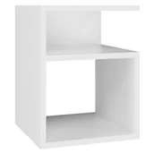 Szafki nocne - Biała Nowoczesna Szafka Nocna Do Sypialni S8-P87 - miniaturka - grafika 1