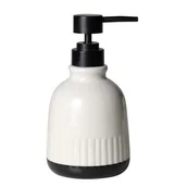 Mydelniczki i dozowniki mydła - Dozownik JUVE 9 x 9 x 17,5 cm biały - miniaturka - grafika 1