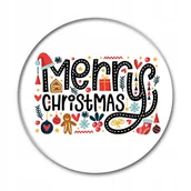 Dekoracje domu - Magnes święta mikołaj christmas wesołych wzory - miniaturka - grafika 1