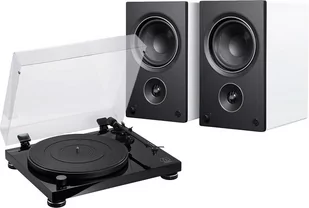 Audio-Technica LPW50PB czarny + AM5 biały - Zestawy stereo - miniaturka - grafika 1