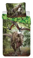 Pościel dla dzieci - Dziecięca pościel bawełniana Jurassic world green micro, 140 x 200 cm, 70 x 90 cm - miniaturka - grafika 1