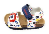 Buty dla chłopców - Geox B Chalki Chalki Sandały dla niemowląt i dzieci, Biało-czerwony, 22 EU - miniaturka - grafika 1