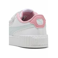 Odzież sportowa dziecięca - Dziecięce sneakersy Carina 3.0 PUMA White Sea Glass Blue - miniaturka - grafika 1