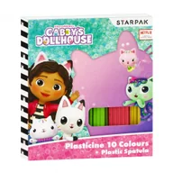 Masy plastyczne - Plastelina 10 kolorów falista ze szpatułką Gabbys STARPAK 530018 - miniaturka - grafika 1