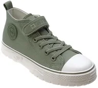 Buty dla dziewczynek - Trampki dziecięce BIG STAR HH374068 khaki - miniaturka - grafika 1
