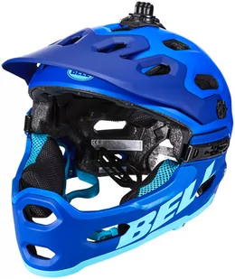 Kask rowerowy full face, odpinana szczęka BELL SUPER 3R MIPS matte blues - Kaski rowerowe - miniaturka - grafika 2