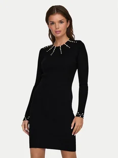 ONLY Sukienka dzianinowa Ida 15334548 Czarny Slim Fit - Sukienki - miniaturka - grafika 1