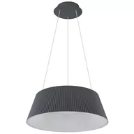 Lampy sufitowe - Globo Lighting Plisowana LAMPA wisząca CROTONE 48801AH-45 abażurowa OPRAWA plisowana LED 45W 3000K 6000K zwis grafitowy 48801AH-45 - miniaturka - grafika 1