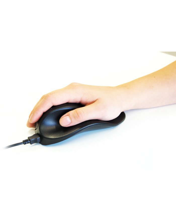 Bakker & Elkhuizen Hippus Mouse USB medium Right Black BNEP190R