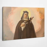 Ikony i obrazy sakralne - Święta Teresa z Avili - obraz polycanvas, 100x70 - miniaturka - grafika 1