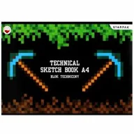 Podobrazia, bloki, papiery - Starpak, Blok techniczny, A4/10 kartek, Biały Pg2, 492046 - miniaturka - grafika 1