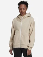 Bluzy damskie - Bluza Adidas W Sl Hd Fz HE3096 L Beżowa (4065423106575) - miniaturka - grafika 1