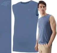 Koszulki męskie - Koszulka Męska 4f Bez Rękawów M125 Tank Top Podkoszulek Na Co Dzień M - miniaturka - grafika 1