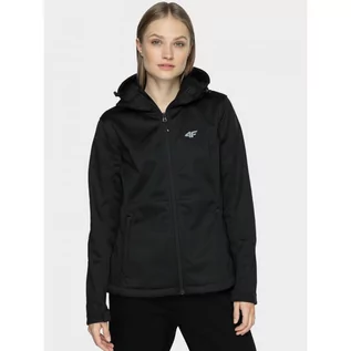 Kurtki i kamizelki sportowe damskie - Softshell Kurtka Damska 4F Membrana 5000 Czarna Z22SFD350-20S - grafika 1