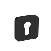 Szyldy i rozety - Rozeta Kwadrat Czarna Wkładka - miniaturka - grafika 1