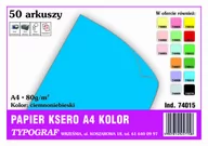 Papier do drukarek - Papier kolorowy ksero Typograf A4 80 g ciemnoniebieski - miniaturka - grafika 1