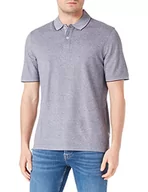 Koszule męskie - bugatti Męska koszula polo, 8150-35104, granatowa-390, regularna, Marine-390, S - miniaturka - grafika 1