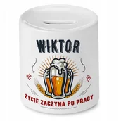 Skarbonki - Skarbonka 330 ml Dla Elizy Córki Dziecka Prezent z Nadrukiem ze Zdjęciem + Opakowanie na prezent (wzór 02) - miniaturka - grafika 1