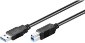 Kable USB - Kabel USB Goobay USB-A - USB-B 1.8 m Czarny (93655) - miniaturka - grafika 1