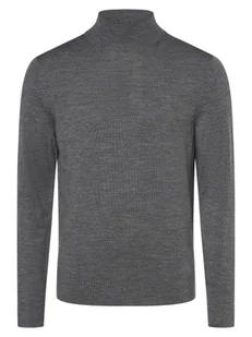Calvin Klein - Męski sweter z wełny merino, szary - Swetry męskie - miniaturka - grafika 1