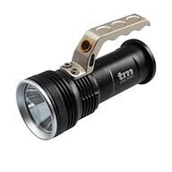 Latarki - TM Electron TMTOR015N przenośna latarka o wysokiej jasności z 3 W CREE XPE LED, aluminiowy korpus i uchwyt do transportu, czarna - miniaturka - grafika 1