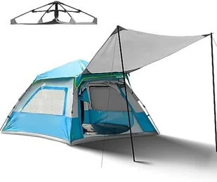 Overmont Uniseks Instant Pop Up Namiot Kempingowy, Niebieski, L - Namioty - miniaturka - grafika 1