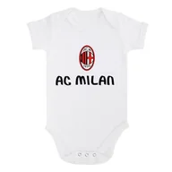 Moda i Uroda OUTLET - AC Milan Body z logo i napisem Unisex-Bimbi, białe, 18-24 miesiące - miniaturka - grafika 1