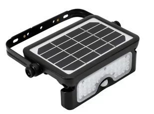 BEMKO C83-SON-005BL-4K-PIR NAŚWIETLACZ SOLARNY LED SOLEN 5W 500LM 4000K IP65 CZARNY CZ. PIR - Lampy ogrodowe - miniaturka - grafika 1