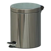 Kosze na śmieci - ALDA Wewnętrzny kosz na śmieci z pedałem, 5 l, nierdzewny błyszczący F611 - miniaturka - grafika 1