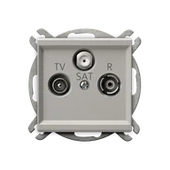 Gniazdka elektryczne - Ospel Gniazdo RTV-SAT końcowe SONATA - kaszmir - miniaturka - grafika 1