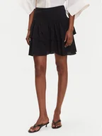 Spódnice - Vero Moda Spódnica mini Clara 10336425 Czarny Regular Fit - miniaturka - grafika 1