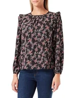 Bluzki damskie - Sidona Bluzka damska 10130374, czarna wielokolorowa, L, czarny wielokolorowy, L - miniaturka - grafika 1