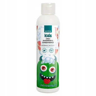 Avon Kids 2w1 Watermelon Scent szampon i odżywka dla dzieci - arbuz - 200ml - Kosmetyki kąpielowe dla dzieci - miniaturka - grafika 1
