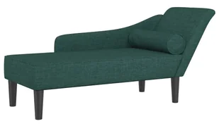 Zielony elegancki szezlong z poduszką - Ores - Szezlongi Zielony elegancki szezlong z poduszką - Ores - Szezlongi - miniaturka - grafika 1