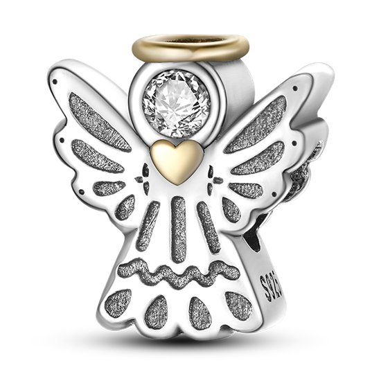 Zawieszka SREBRO 925 Charms koralik Anioł
