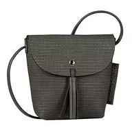 Torebki damskie - Tom Tailor Denim Damska torebka IDA Weaving, Flap Bag S no Zip, Dark Grey, ciemnoszara, S - miniaturka - grafika 1