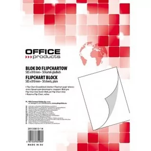 Office Products Blok do flipcharta 58,5x81cm 50 kartek gładki 20135813-14 - Akcesoria do tablic - miniaturka - grafika 2