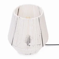 Lampy stojące - Lampa Stojąca Strunowa Pleciona Boho Biała - miniaturka - grafika 1