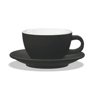 Filiżanki - Filiżanka Club House Tulipano 300ml - Czarny mat - miniaturka - grafika 1