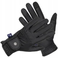 Rękawiczki jeździeckie - Rękawiczki EQ.QUEEN Winter Charcot czarne, rozmiar: L - miniaturka - grafika 1