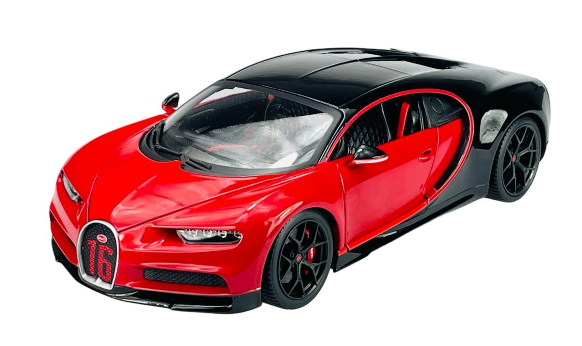 BBURAGO BUGATTI CHIRON SPORT CZERWONY 1:18 11044